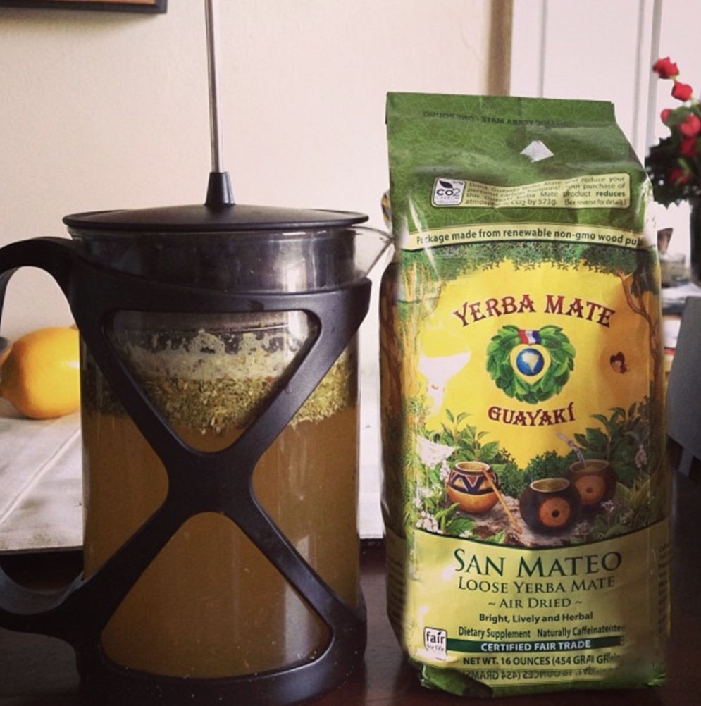 svorio metimas su yerba mate arbata