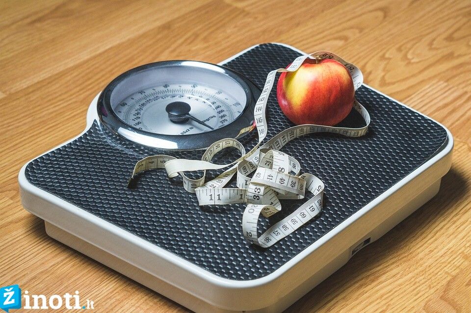 1 svaro svorio metimo skirtumas